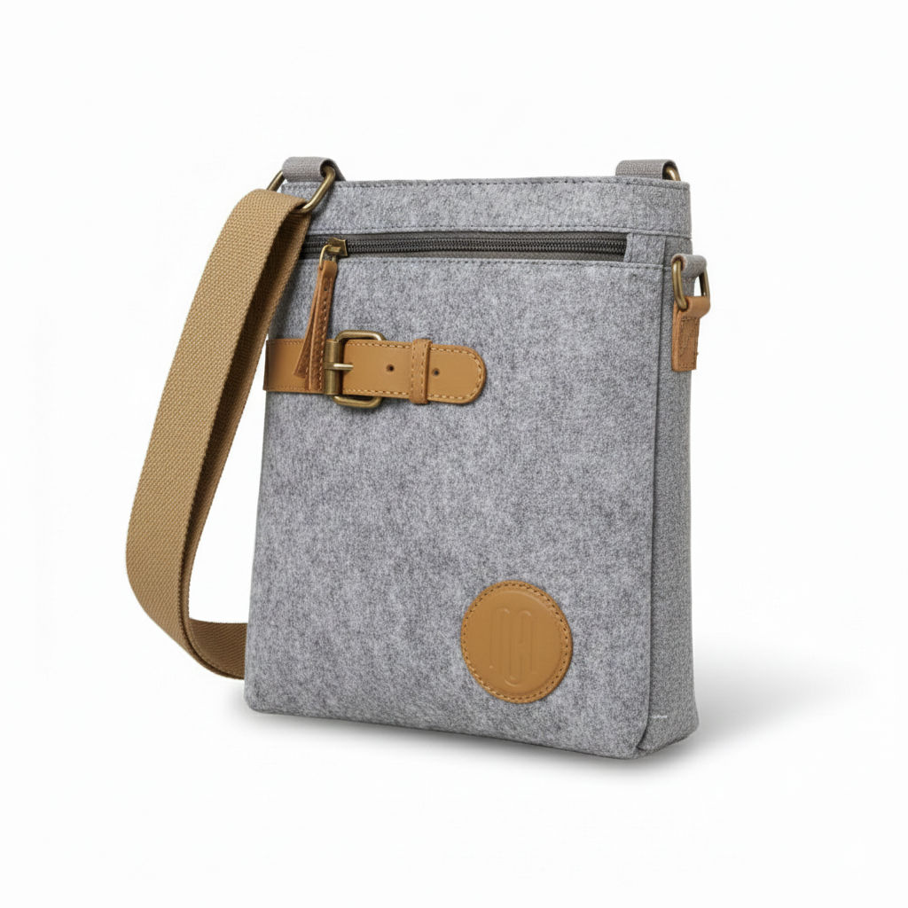 Small Messenger Crossbody Bag - Chocolate 092